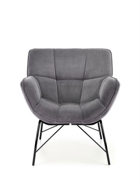 Fotel Betali (szürke + fekete)