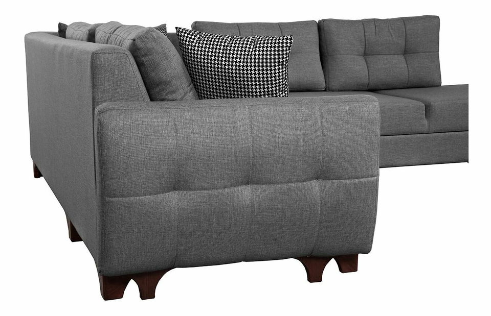 Rohová sedačka Clof (sivá) (L)