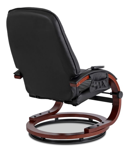 Masszázsfotel zsámollyal Canole (fekete) 