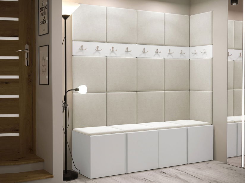 Mobilier hol Tovenaz II (stejar artisan + negru)