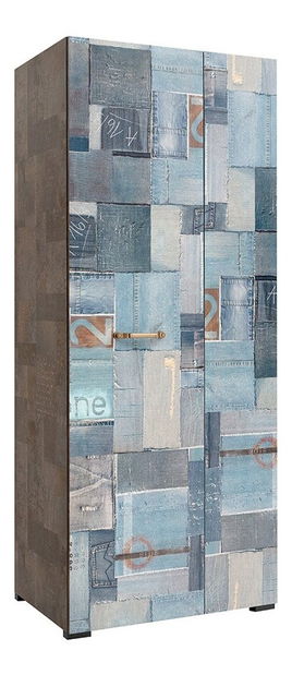 Ruhásszekrény Drago SZF2D (farmer minta)