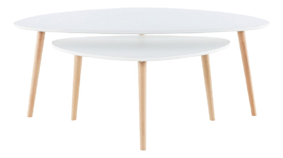 Konferencijski stol Faith (bijela + bukva)