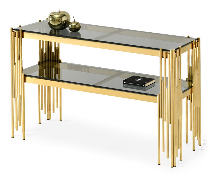Konzolový stolík Borbandino (zlatá)