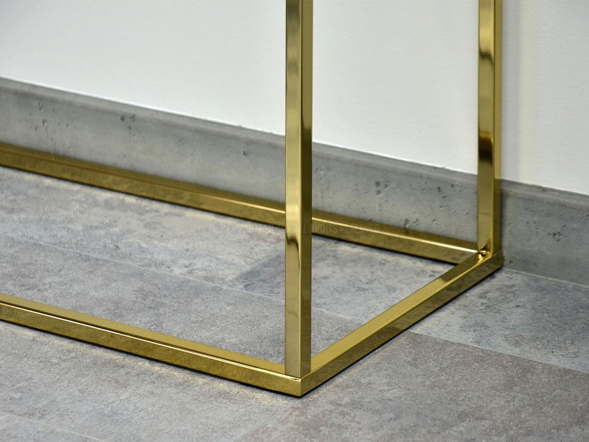 Konzolni stolić Bella Kons (zlatna + zlatna)