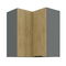 Sarok felső konyhaszekrény Carminia 60x60 GN-72 2F (90) (cremona tölgy + antracit)