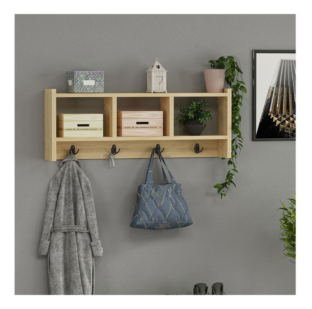 Nástenný vešiak Dekube 1 (dub zafírový) 