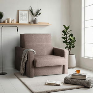 Rozkladacie kreslo 2 ks Mulan 1 (béžová) 