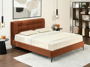 Pat matrimonial 160 cm Creame 160 (negru)