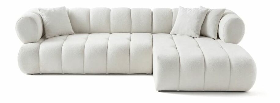 Rohová sedačka Petronel (biela) (P)