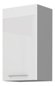 Gornji kuhinjski ormarić- Brunea 45 G-72 1F (siva + bijeli sjaj)