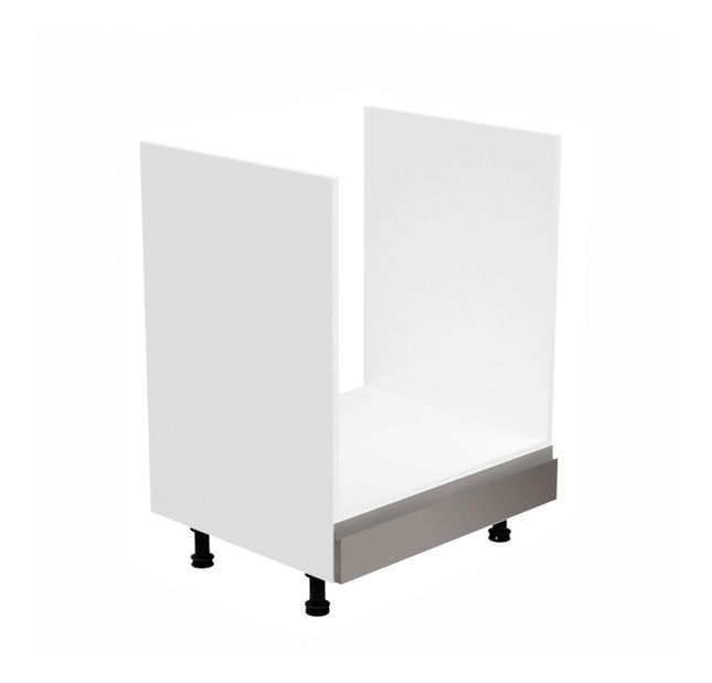 Dulap inferior de bucătărie sub cuptor D60ZK Aurellia (Alb + Gri lucios)