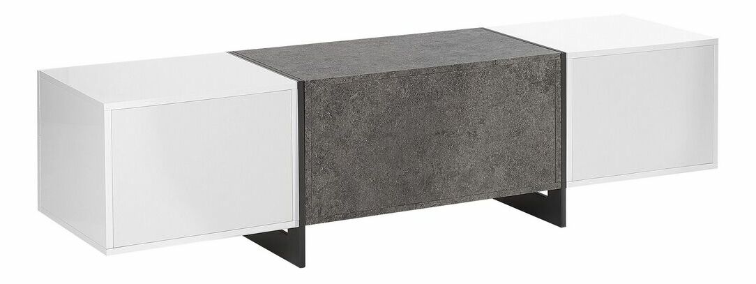 Masă TV/ comodă RUSNE (MDF) (alb)