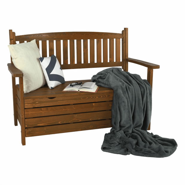 Vrtna klupica 124 cm Dina (smeđa)