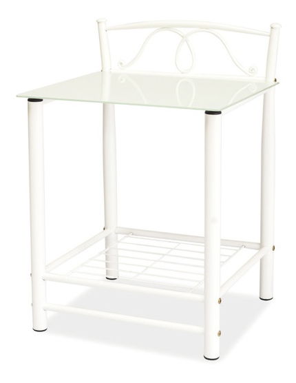 Noptieră Eliza (Alb)