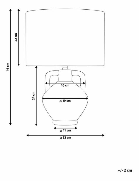 Stolna lampa Labza (bijela)