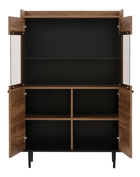 Mobilier living Percival I (negru + brandy castello)