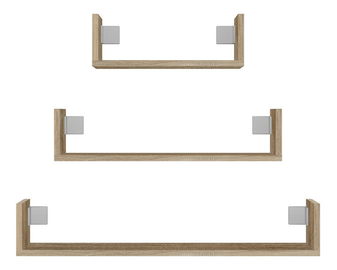 Fali polc szett (3 db.) Manipular 1 (szonoma tölgy)