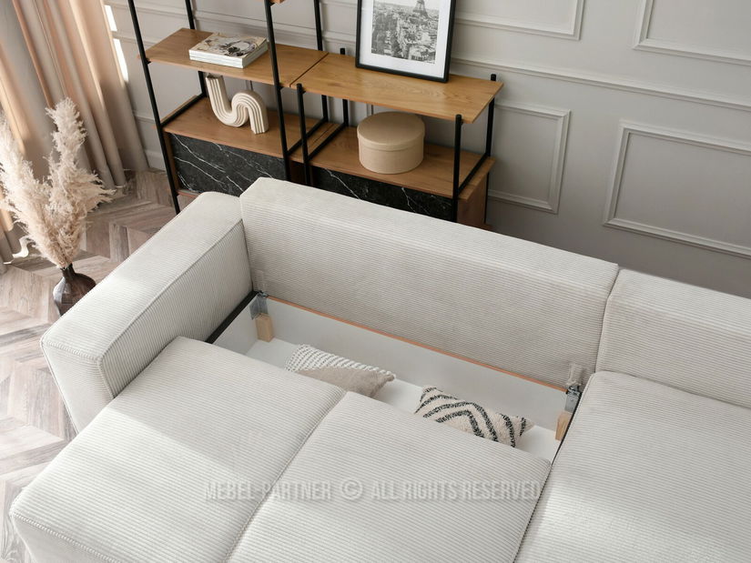 Sarokkanapé Cerebral (krém + fekete)