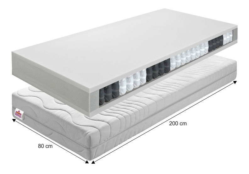 Saltea cu arcuri 80 cm Teilon *vânzare stoc