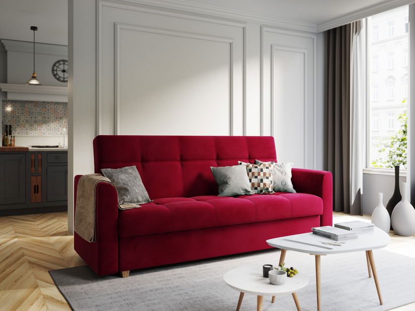 Kétszemélyes kanapé Luna (piros)