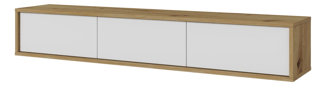 TV stolík Fiora 38 (dub artisan + biela)