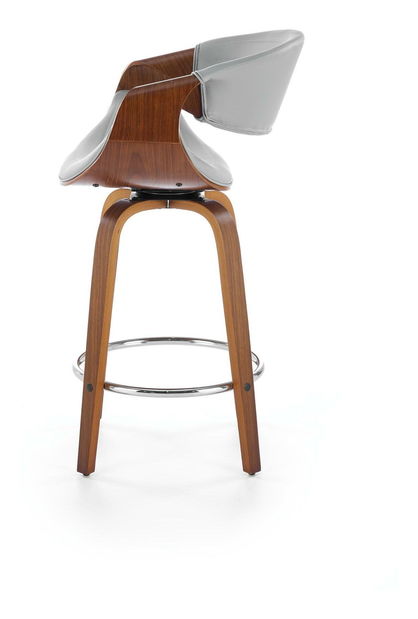 Barska stolica Hannah (siva + orah)