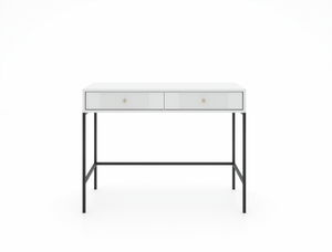 Toaletný stolík Isae 42 (biela + čierna)