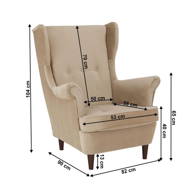 Kreslo ušiak Romino (kronos 35) 