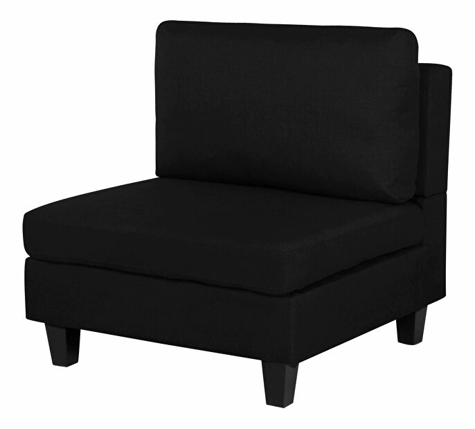 Modulárna pohovka FELLE (polyester) (čierna) (pre 4 ľudí)