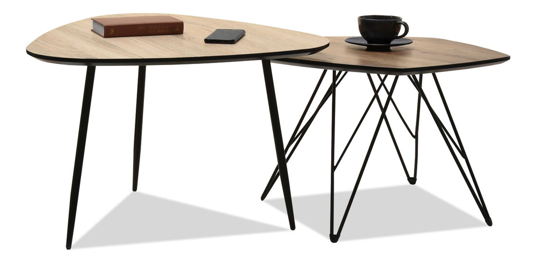 Stolić za kavu Rossi Zest Xl (sonoma + crna)