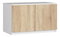 Suprastructură pentru dulap Sashka (Alb + stejar sonoma)