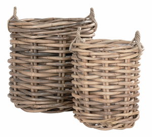 Set 2 ks prútených kvetináčov Bdolena (prírodná)