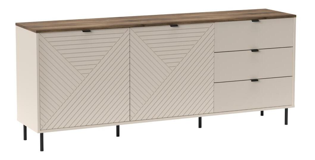 Komód Explicaba (kasmír + tölgy castello) 