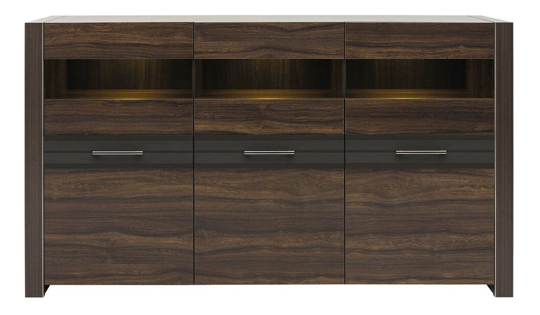 Vitrína BRW Alhambra KOM3W (s osvetlením)