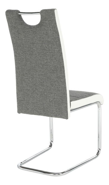 Scaun de sufragerie Ive (gri închis + alb)