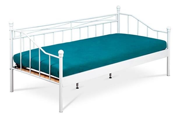 Kovová posteľ 90x200 Bakarissa (biela matná)