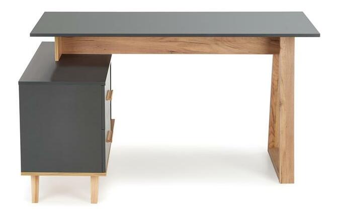 PC asztal Syra XL (antracit + wotan tölgy) 