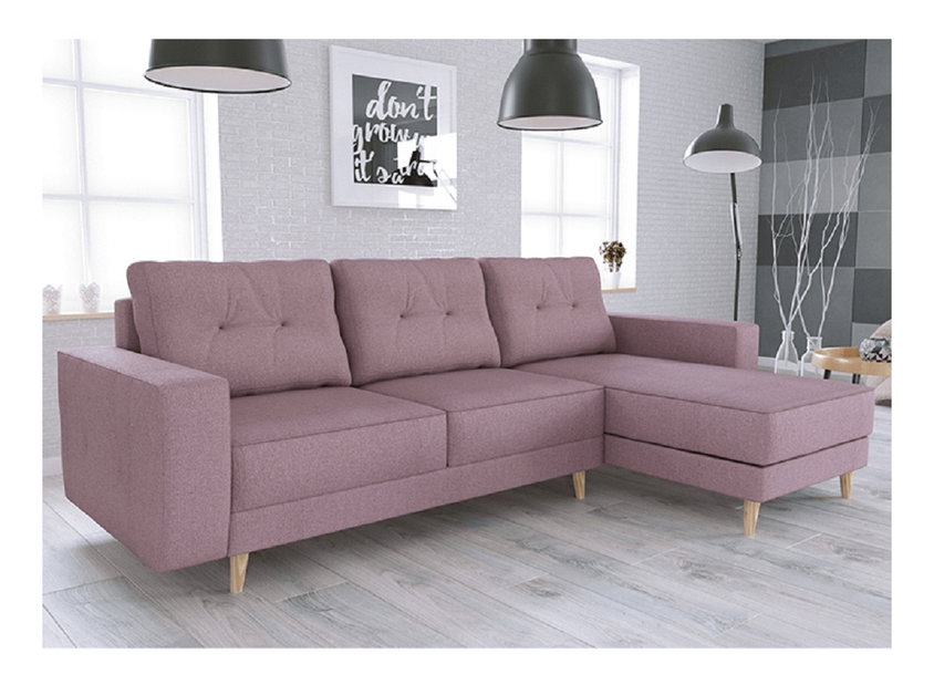 Rohová sedačka Vellin (staroružová) (P)
