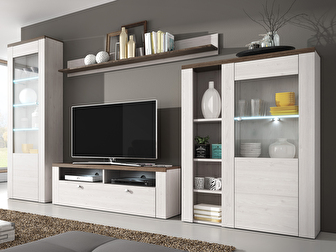 Mobilier living Larita Typ 10 (sibiu larche + Stejar sonoma trufă)