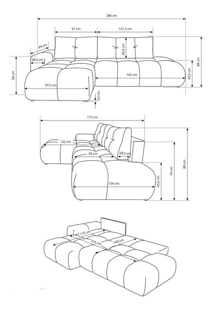 Colțar Sopran (bej) (S)