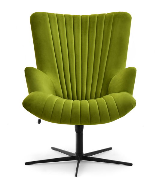 Relaxačné kreslo Elesenta (zamat + čierna)