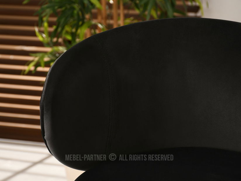 Stolička Jared (čierna + zlatá)