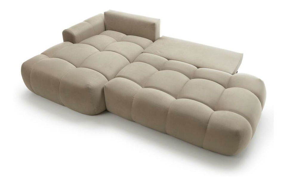 Sarokkanapé Ombre (B) (bézs + fekete) 