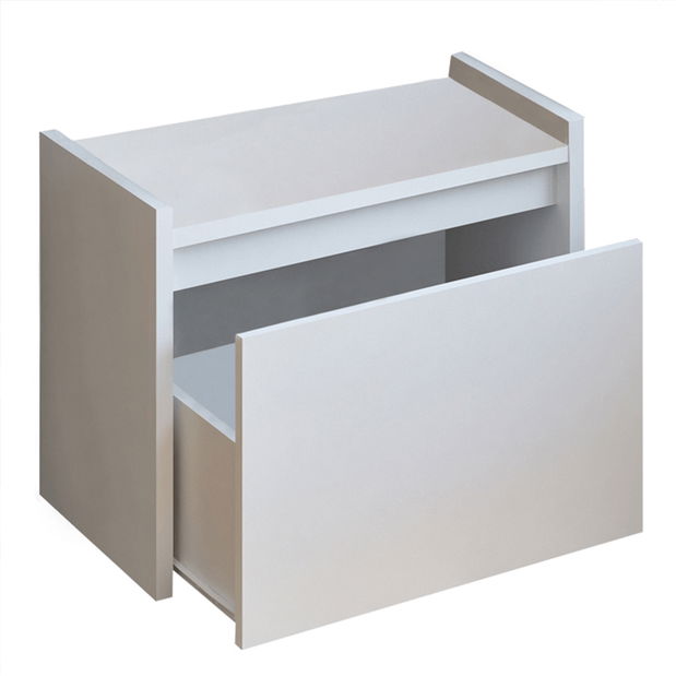 Klupa s prostorom za odlaganje Brilla (bijela) 