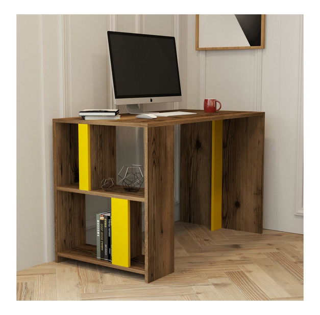 PC stolić Limba (orah + žuta)