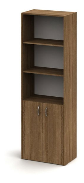 Polcos szekrény Asista AS 002 sötét bardolino