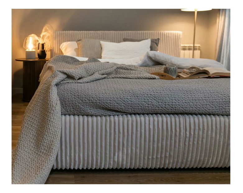 Franciaágy 180 cm Tulia 180 (krém + fekete)