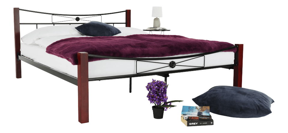 Manželská posteľ 160 cm Pearly (s roštom)