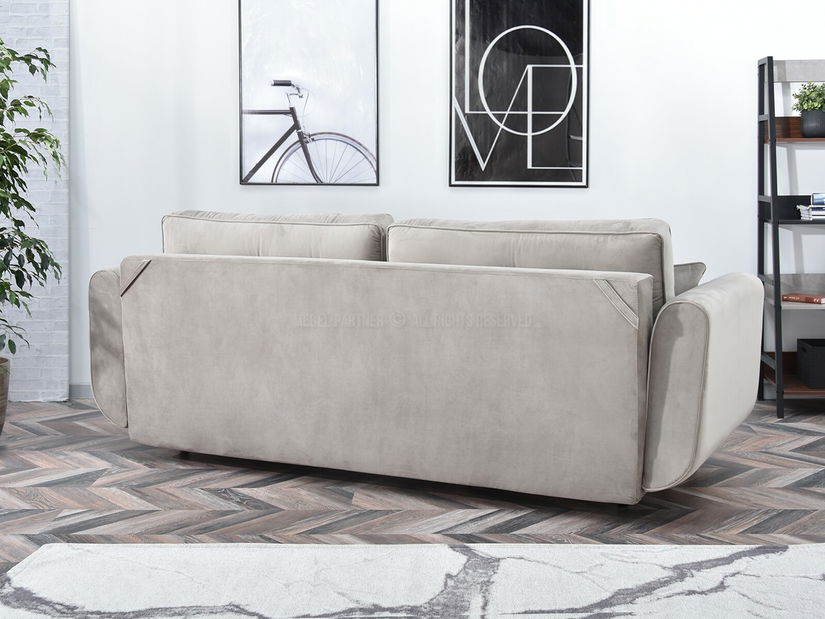 Kétszemélyes kanapé Bacteria (bézs + fekete)