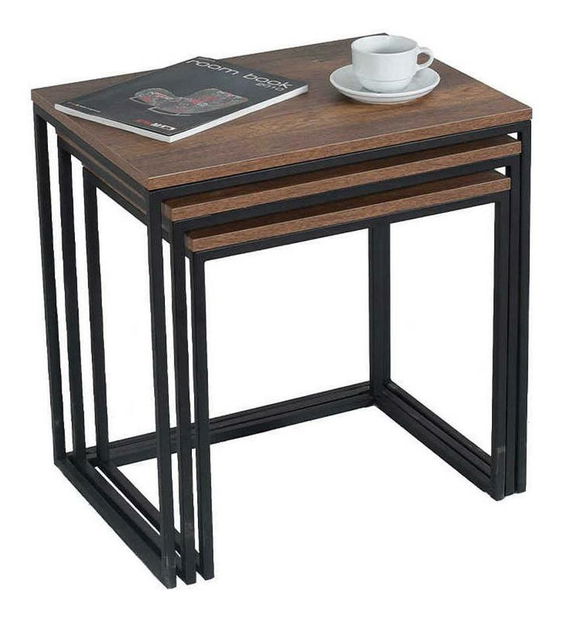 Set 3ks. konferenčných stolíkov Losuku 7 (orech)